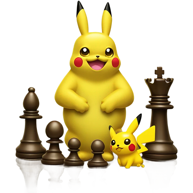 pikachu slime chess set emoji