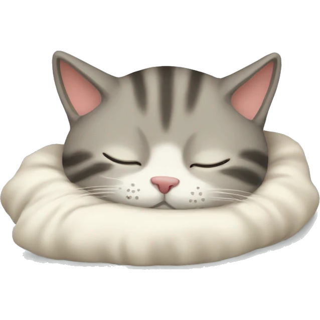 cat sleeping emoji