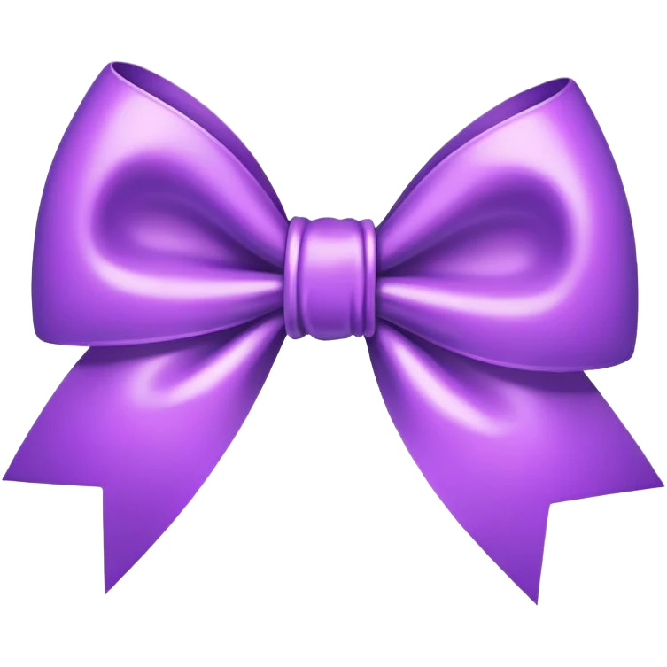 purple bow emoji