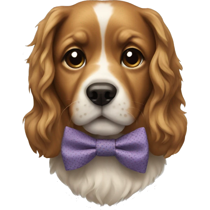 Dog in bow tie emoji