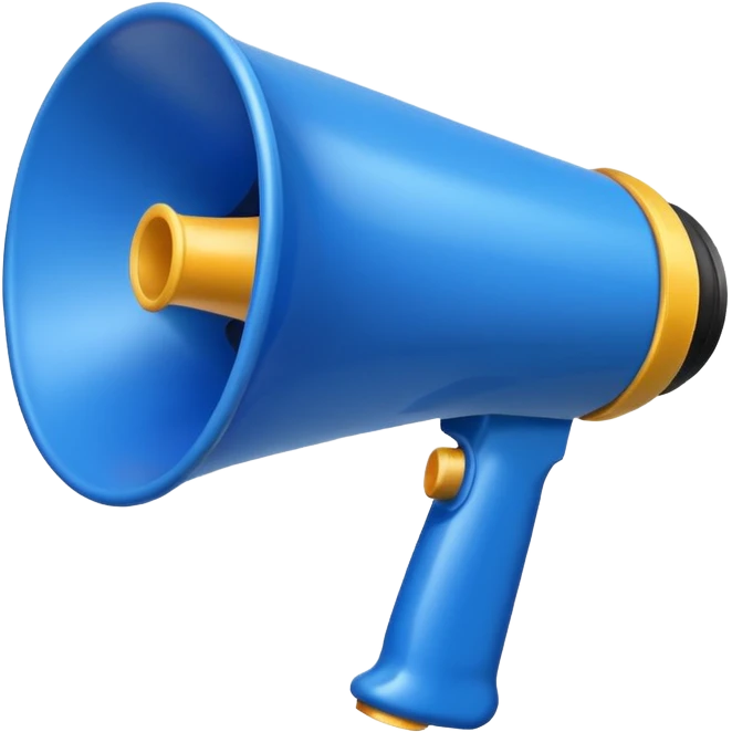MEGAFONO azzurro emoji