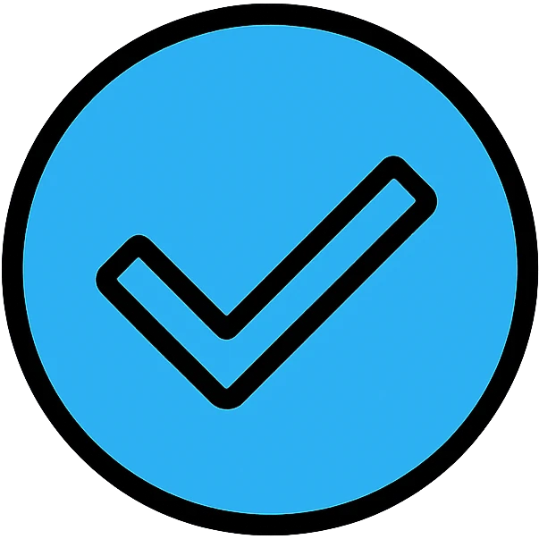 blue tick icon emoji
