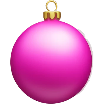 Pink x-mas tree ball emoji