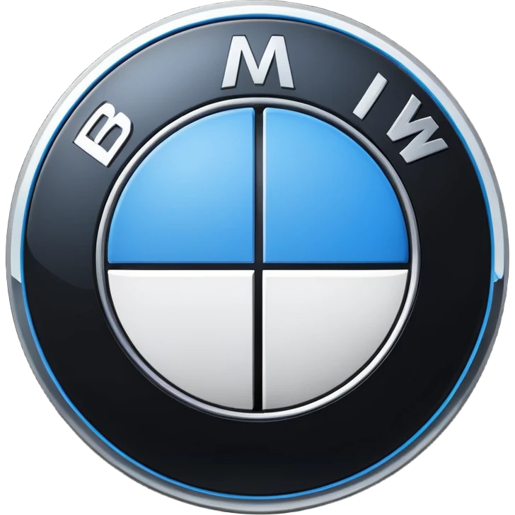 A BMW LOGO with correct colours in it emoji
