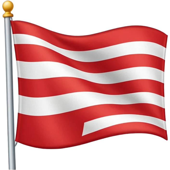 White red white flag emoji
