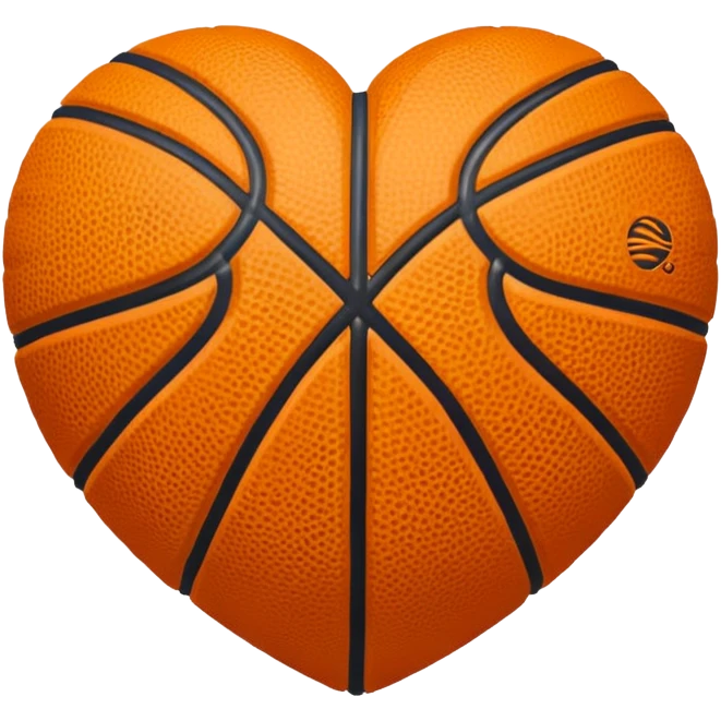 Basketball heart emoji