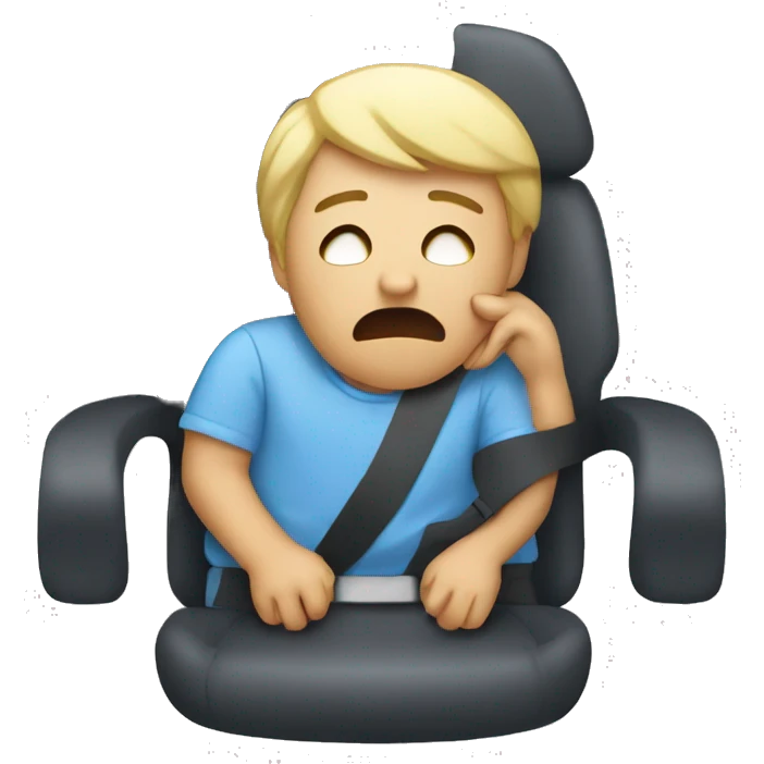 motion sickness in car emoji