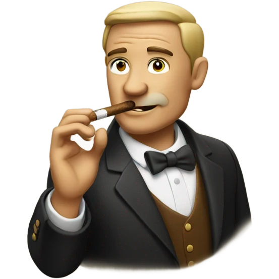 Smoking a cigar emoji