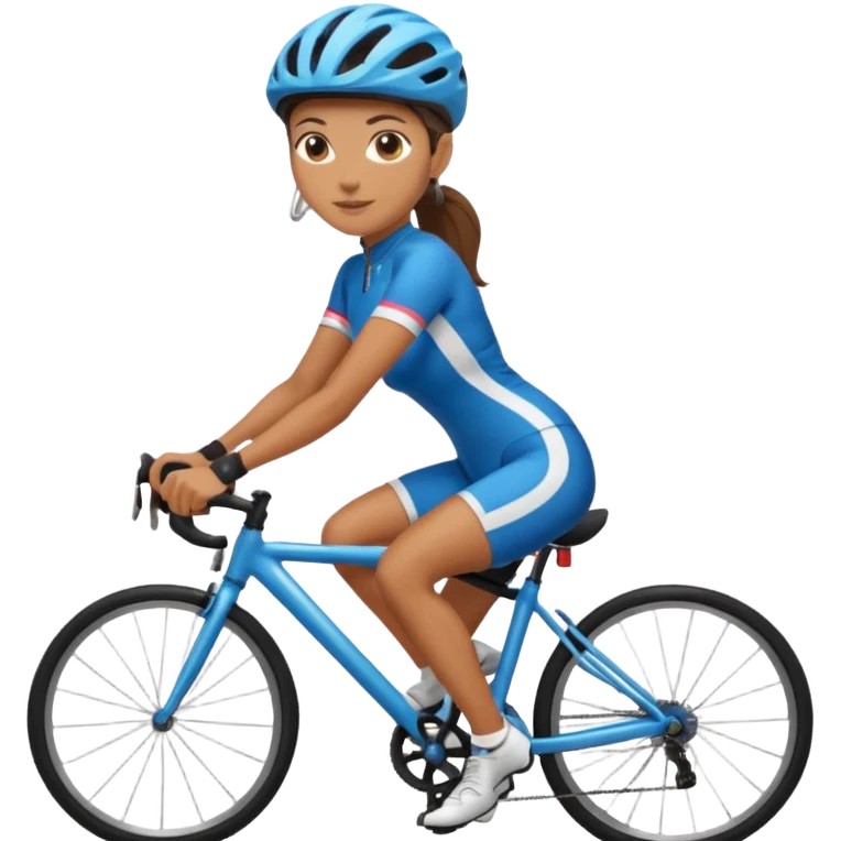 woman riding cycle emoji