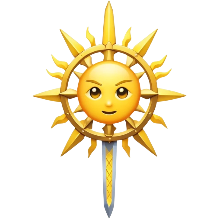 sun with a sword emoji