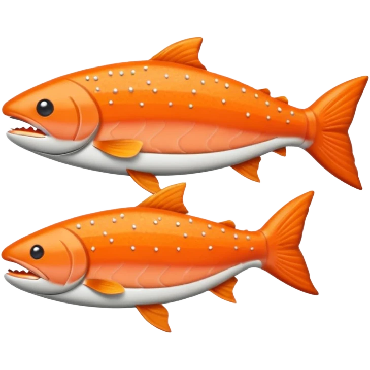 Stick art salmon emoji