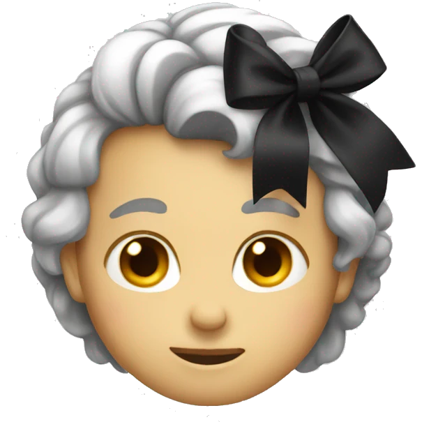 Black bow emoji