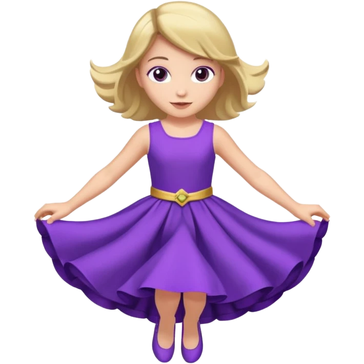 twikel bell fly purple dress emoji