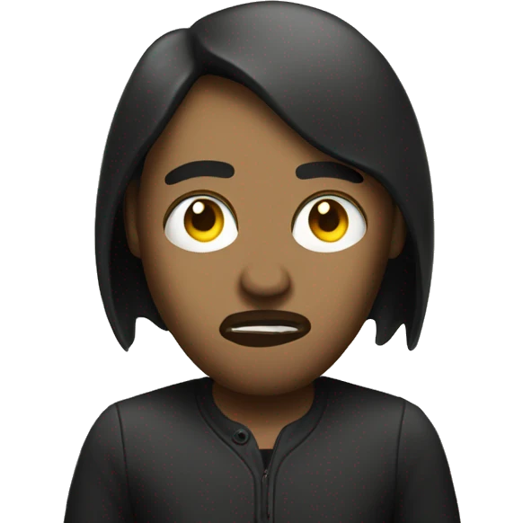 Record Label manager with bad intentions face expression emoji
