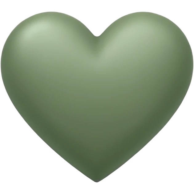 sage green heart emoji