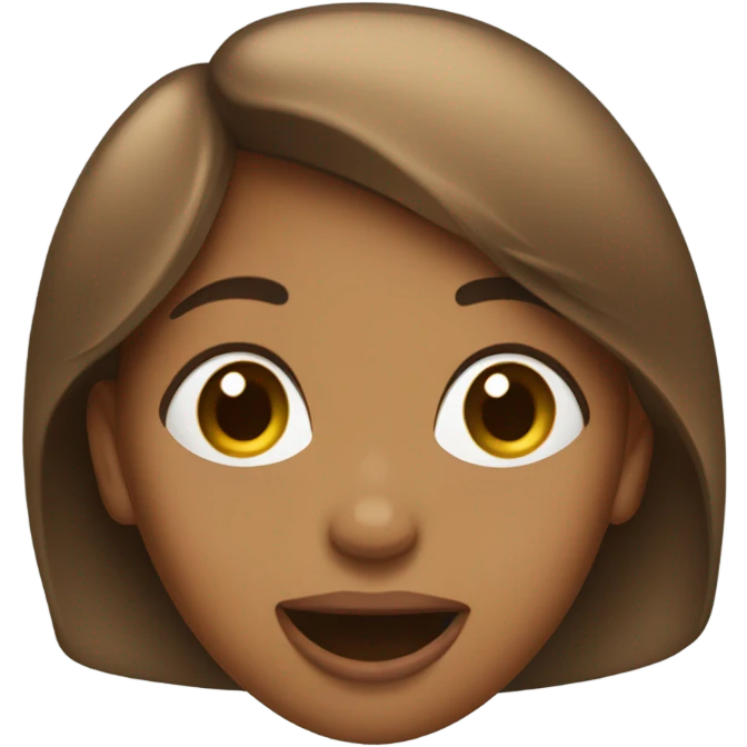 Light Brown girl sticking out her tongue to tease her friend emoji