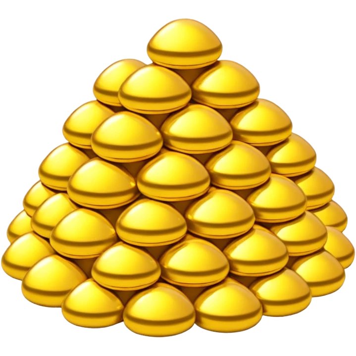 Tons of gold emoji