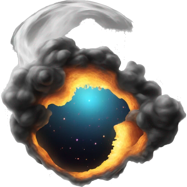massive black hole spagetthifiying matter emoji