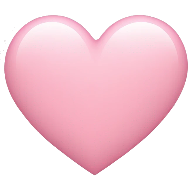 light pink heart emoji