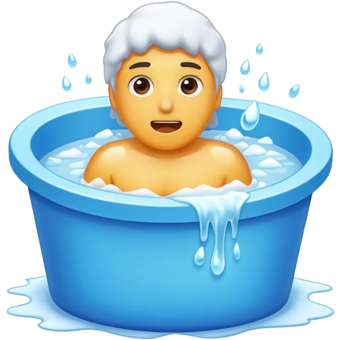 Ice bath emoji