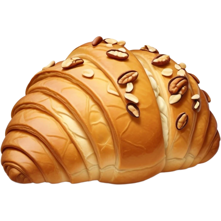 croissant with nuts  emoji
