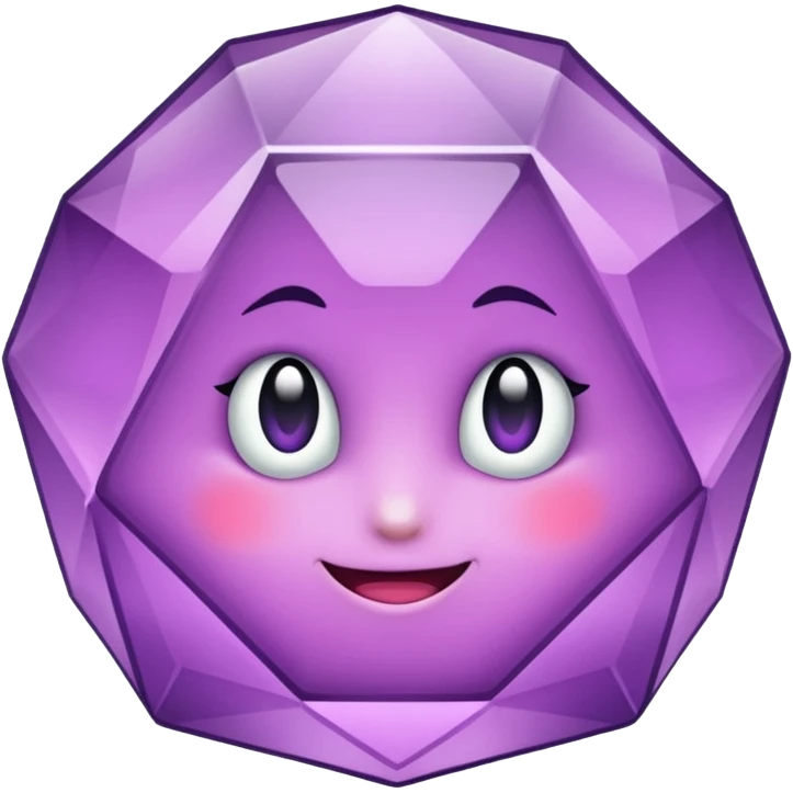 Cristal púrpura emoji