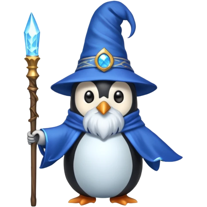 Penguin Wizard emoji