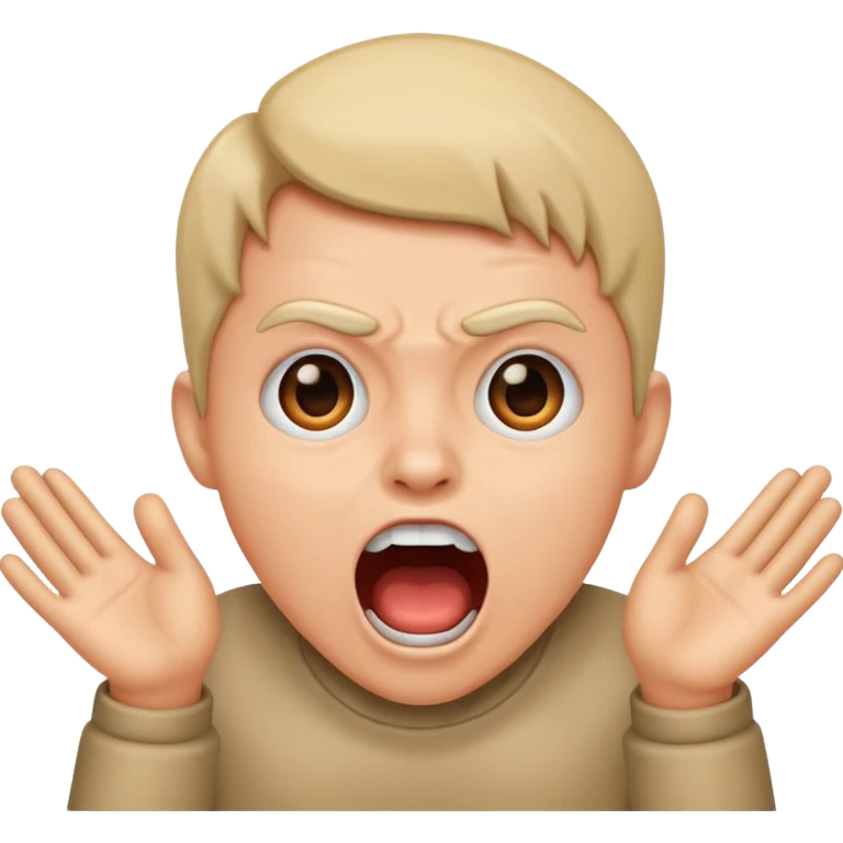 Person shouting boo  emoji
