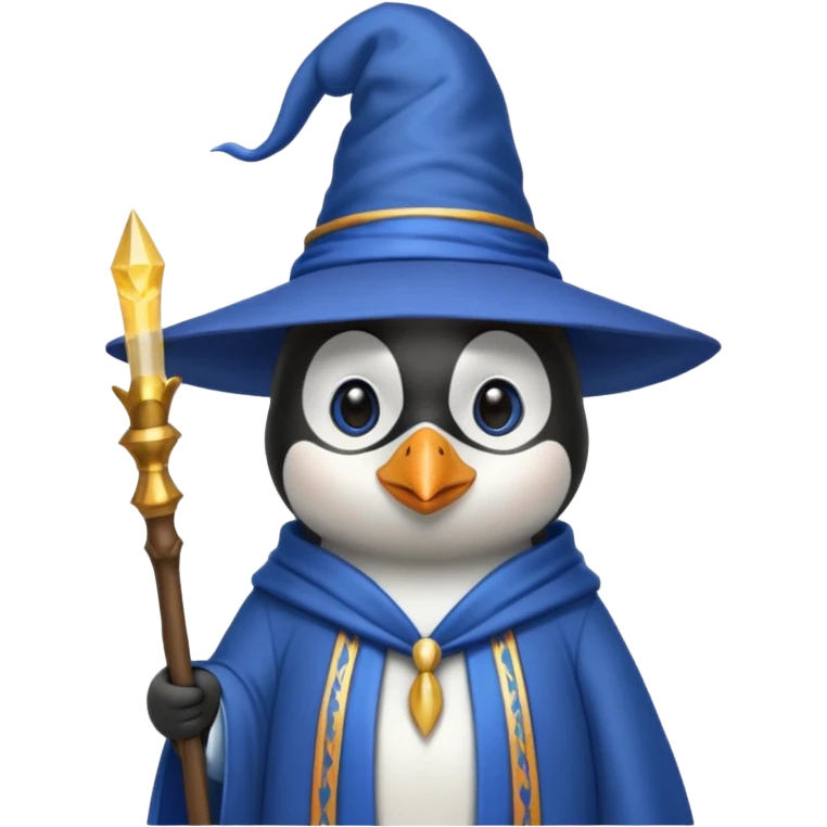 Penguin Wizard emoji