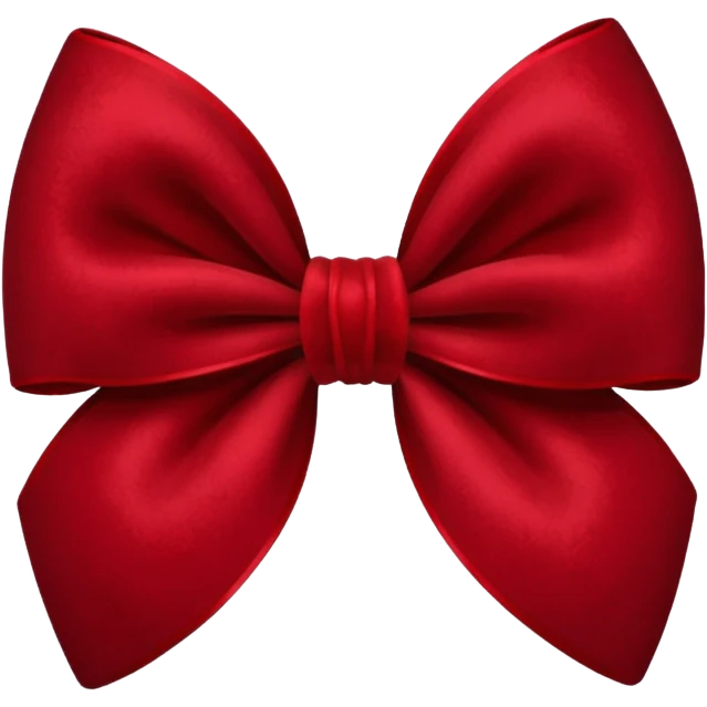 red bow with dark red flower texture emoji