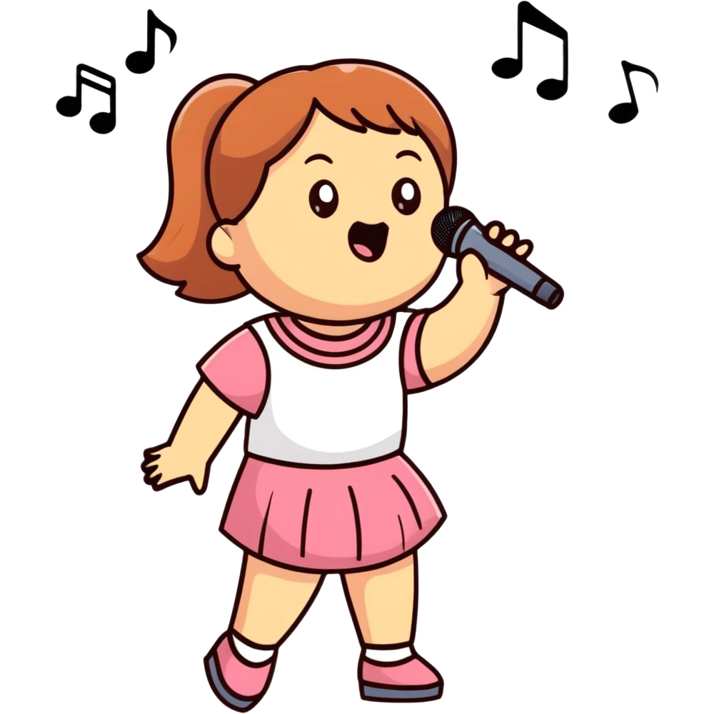 singing black girl emoji