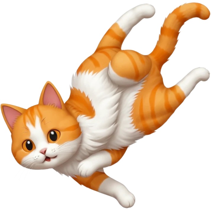 cat doing backflip  emoji