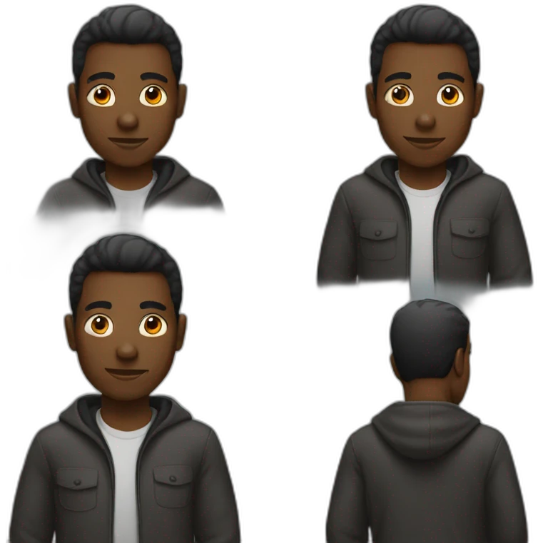 black man emoji