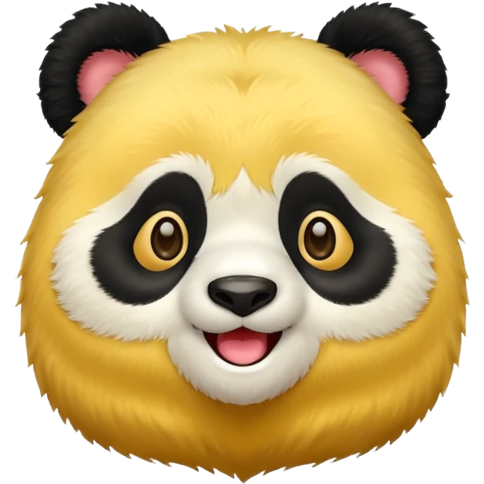 panda that is yellow-coloured emoji