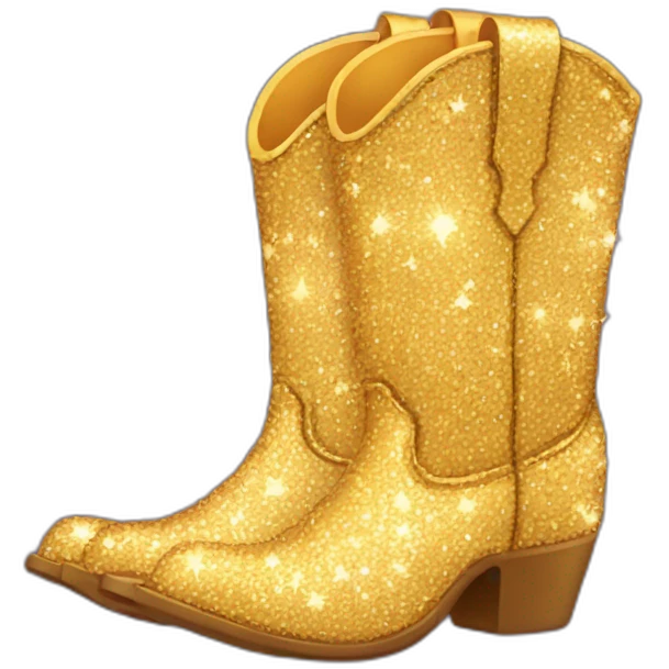 sparkly cowboy boot emoji