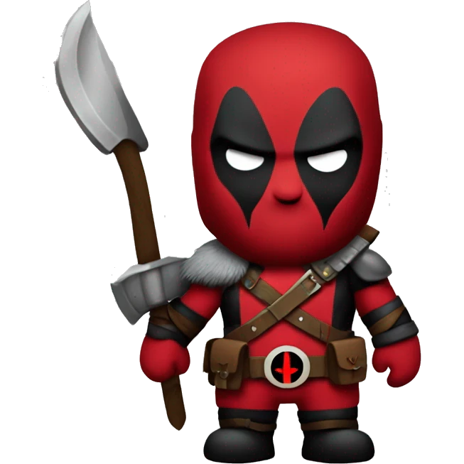 Deadpool Viking costume no mask emoji