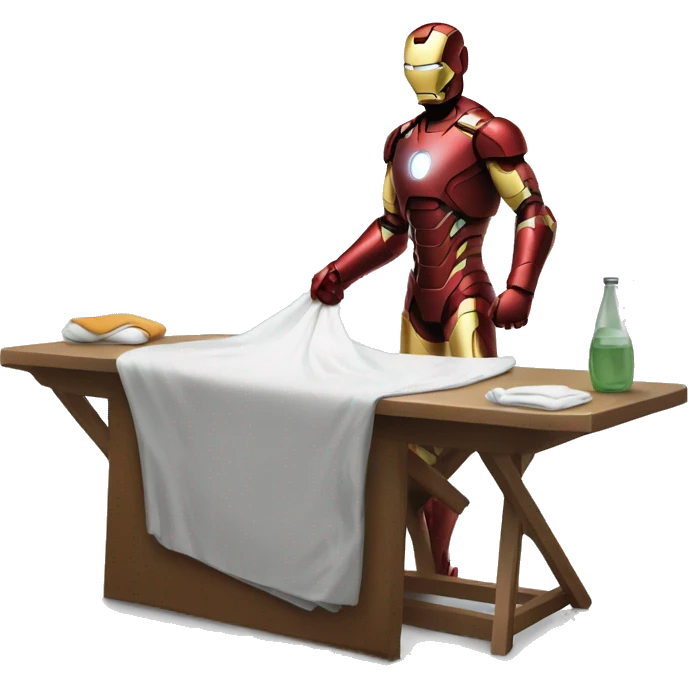 ironman ironing clothes emoji