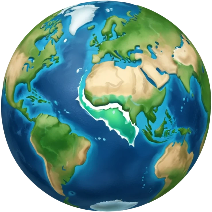 earth with a bite taken out emoji