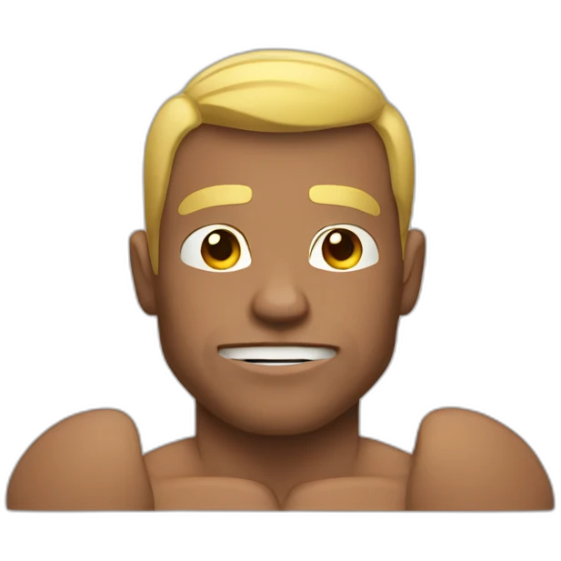 man with big muscles emoji