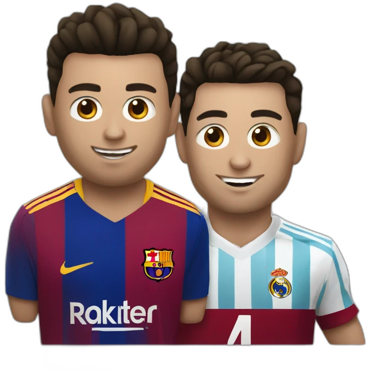 Ronaldo sur Messi emoji