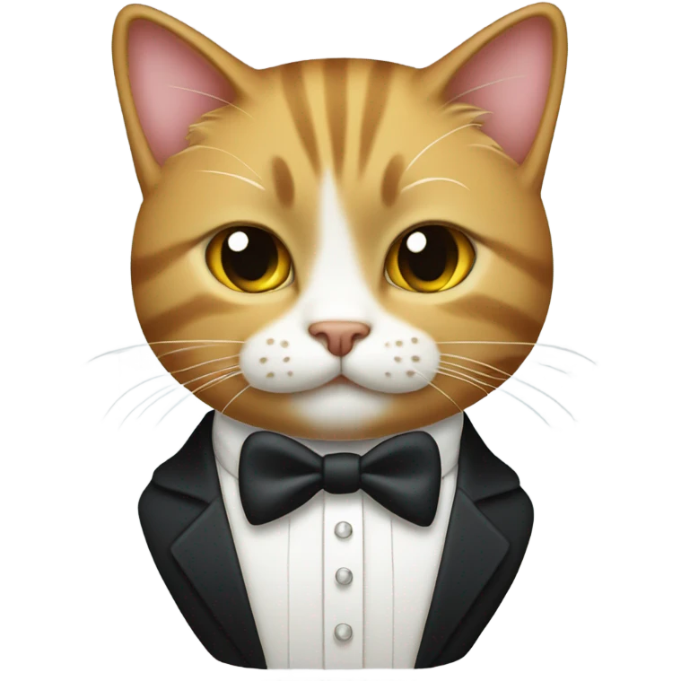 cat wearing a tuxedo  emoji