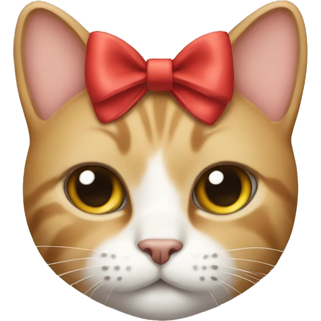 cat with bow on head  emoji