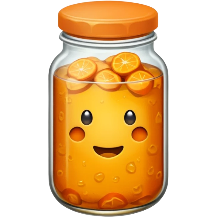 Orange pickle emoji