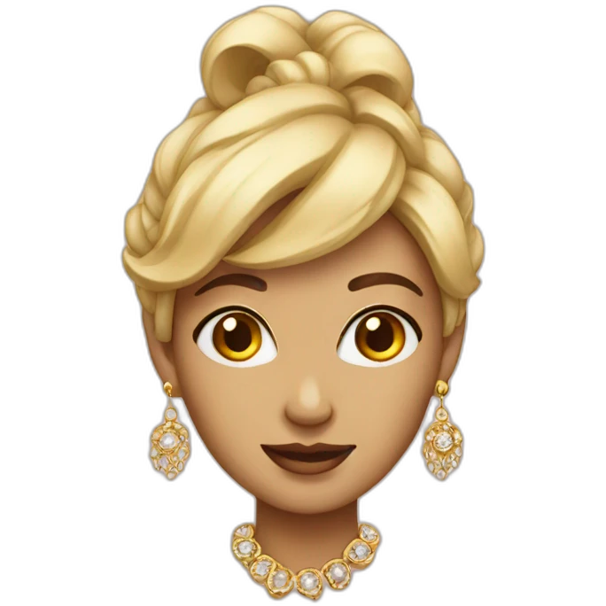 earring lady emoji