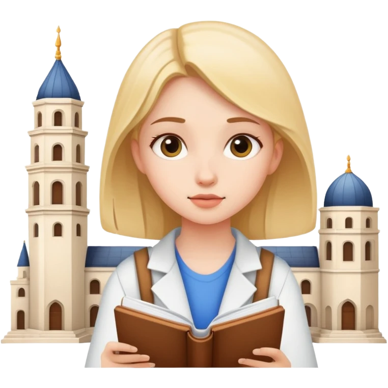Girl studying architecture emoji