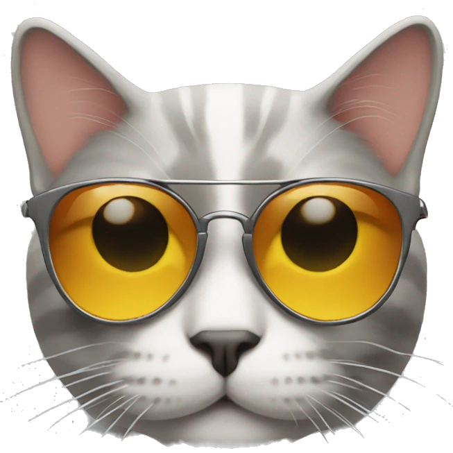 Cat with sunglasses emoji