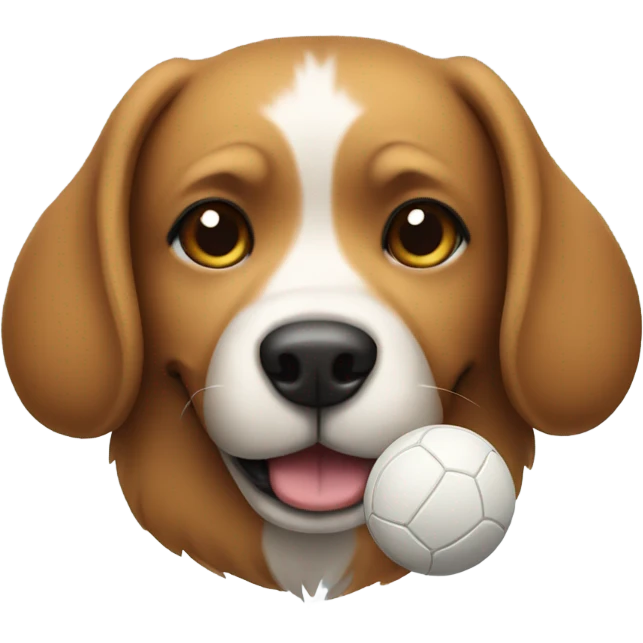 Dog with ball emoji