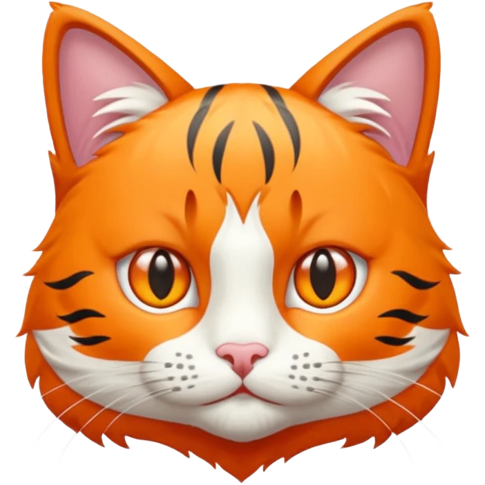 eine getigerte flauschige katze  emoji