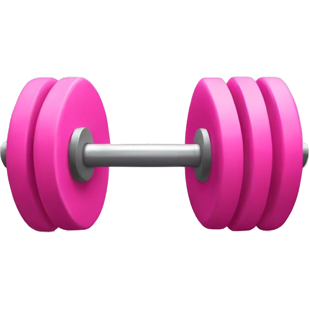 pink barbell emoji