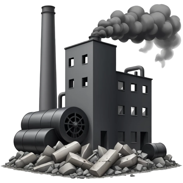 the blown-up power plant emoji